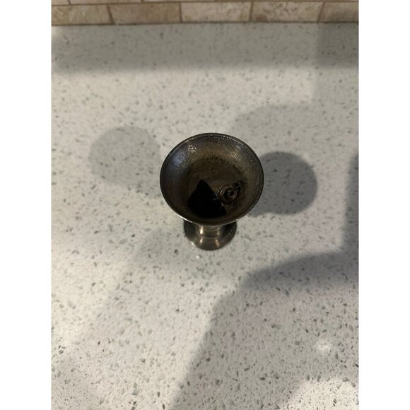 VINTAGE ~SILVER PLATED ON SOLID‎ BRASS [ BELL & CANDLE HOLDER - Picture 3 of 5